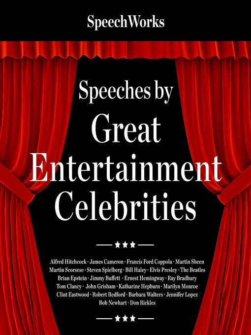 Title details for Speeches by Great Entertainment Celebrities by SpeechWorks - Wait list